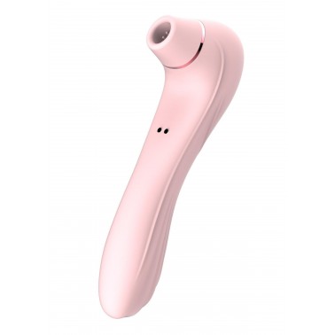 Succionador de Clítoris y Vibrador Recargable Sucking Massager Rosa